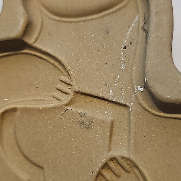 Vintage 1991 The Pampered Chef Clay Teddy Bear Cookie Mold Shortbread - Picture 6 of 6